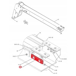Arm extension slide cat th337c th417c 3237250