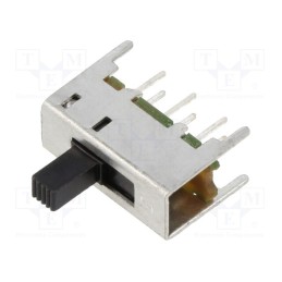 1 pcs x E-SWITCH - EG2201A - Switch: slide, Pos: 2, DPDT, 0.2A/30VDC, ON-ON, THT, Leads: for PCB