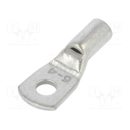 2 pcs x BM GROUP - BM 013191 - Tip: ring tube, M4, 6mm2, crimped, for cable, straight, tinned