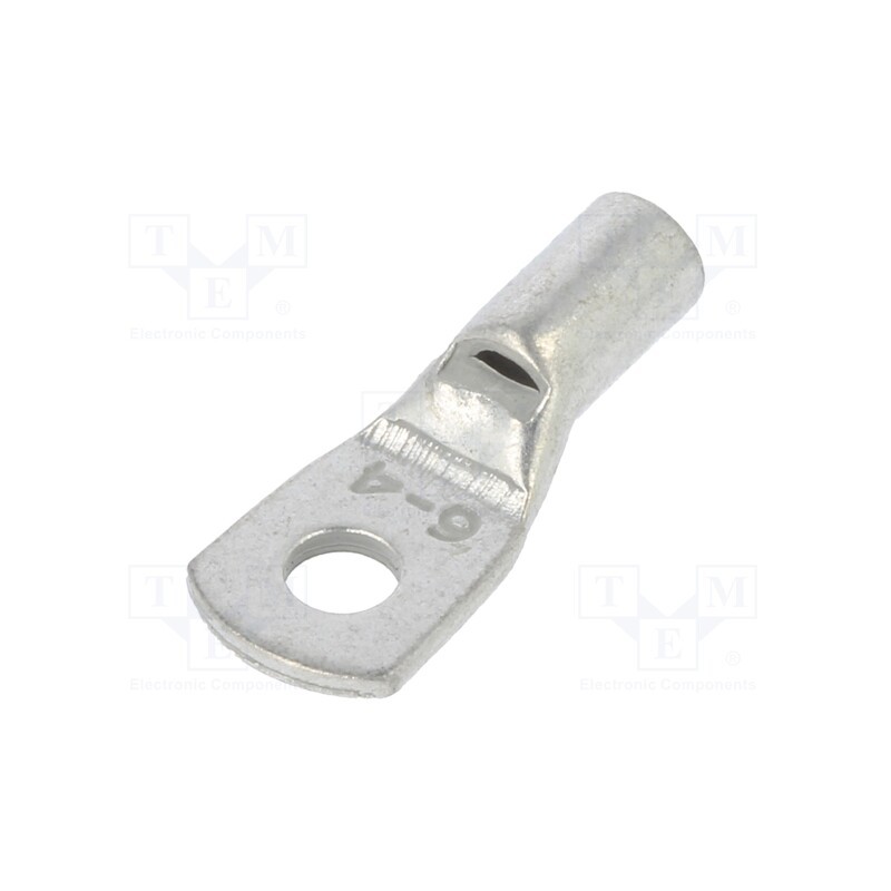 2 pcs x BM GROUP - BM 013191 - Tip: ring tube, M4, 6mm2, crimped, for cable, straight, tinned