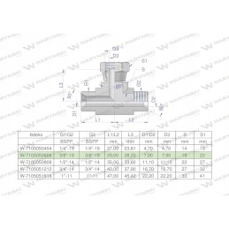 Hydraulic tee sym inch bab 3 8 bsp