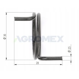 Handbrake pawl spring c 330 or ursus