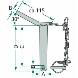 Pin cat 2 20012121 of the upper connector