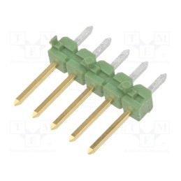 2 pcs x TE Connectivity - 825433-5 - Pin header, pin strips, AMPMODU MOD II, male, PIN: 5, straight