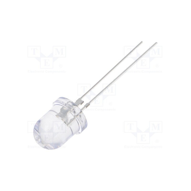 1 pcs x OPTOSUPPLY - OSG58A8131P - LED, 8mm, green, 40000÷45000mcd, 30°, Front: convex, 3÷3.8V