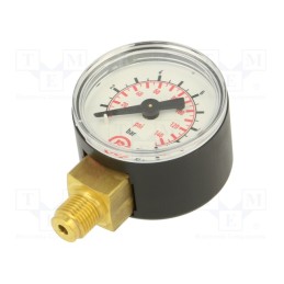 1 pcs x PNEUMAT-110.35-KD - Manometer, 0÷10bar, 40mm, non-aggressive liquids,inert gases