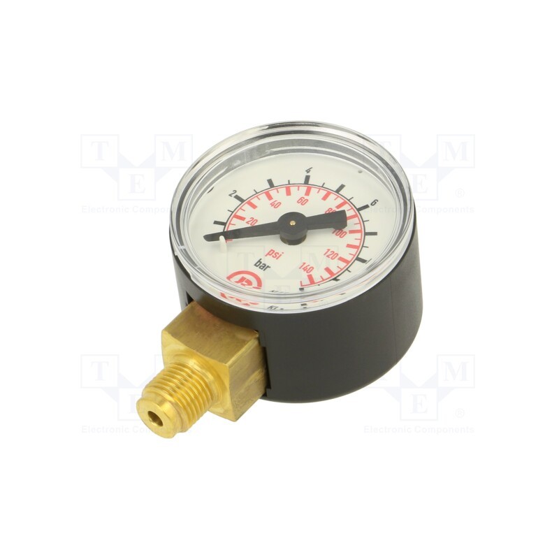 1 pcs x PNEUMAT-110.35-KD - Manometer, 0÷10bar, 40mm, non-aggressive liquids,inert gases