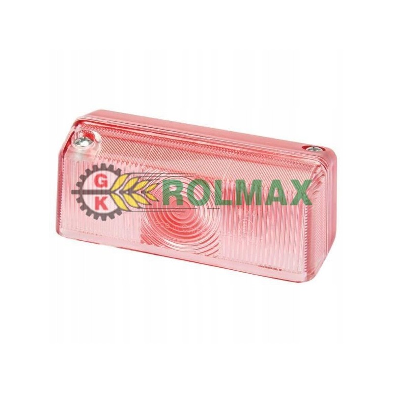 Red and white hella 9e indicator lamp cover