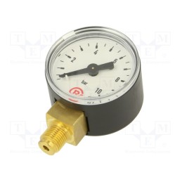1 pcs x PNEUMAT-110.35-K - Manometer, 0÷10bar, 40mm, non-aggressive liquids,inert gases