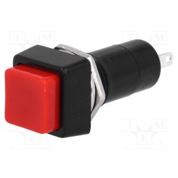 2 pcs x - PS12BRD - Switch: push-button, Pos: 2, SPST-NO, 1A/250VAC, OFF-(ON), Ø12mm