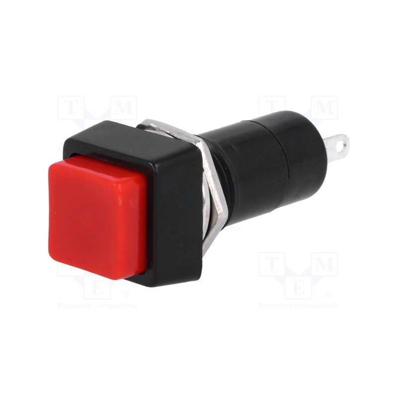 2 pcs x - PS12BRD - Switch: push-button, Pos: 2, SPST-NO, 1A/250VAC, OFF-(ON), Ø12mm