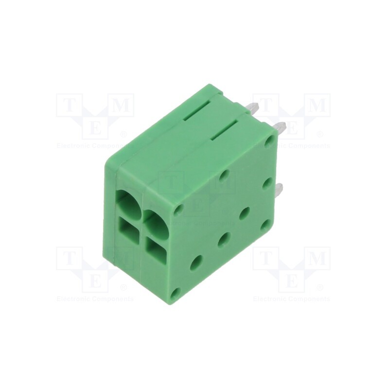 2 pcs x ADAM TECH - EB163A-02-A-180 - PCB terminal block, Contacts ph: 3.5mm, ways: 2, straight, on PCBs