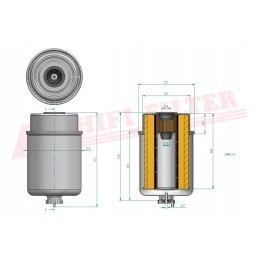 Fuel filter hifi filter sn 70133