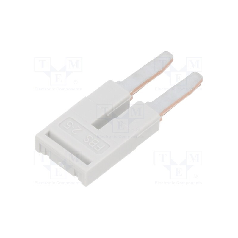 2 pcs x PHOENIX CONTACT - 3038969 - Comb bridge, ways: 2, grey, Width: 5mm, UL94V-0