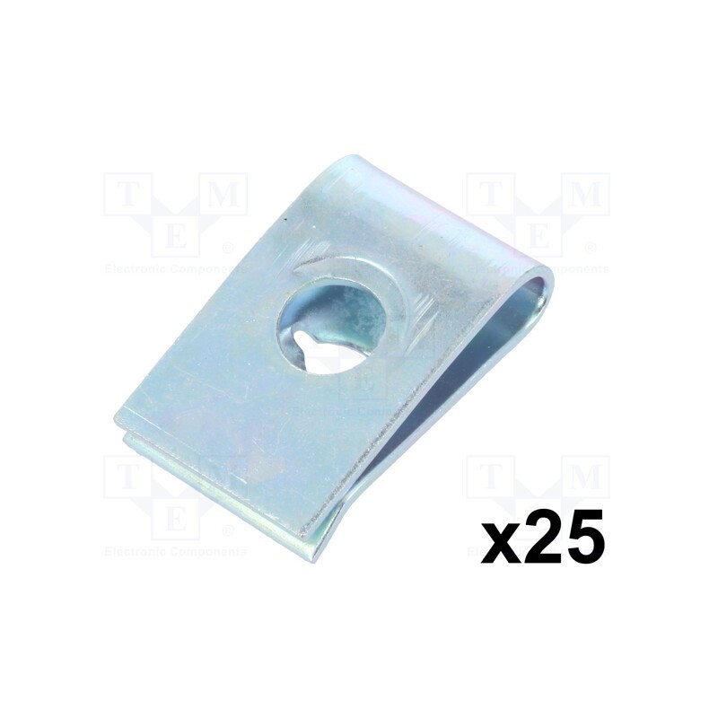 1 pcg x ROMIX - 16035 - Speed nut, 25pcs, Audi,BMW,Ford,Seat,VW,Škoda, Øhole: 3.6mm