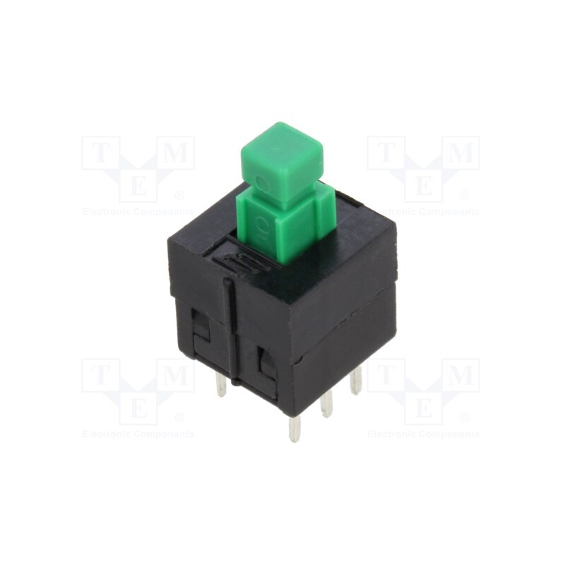 1 pcs x E-SWITCH - TL2201OAYA - Switch: push-button, Pos: 2, DPDT, 0.1A/30VDC, Illumin: none, THT