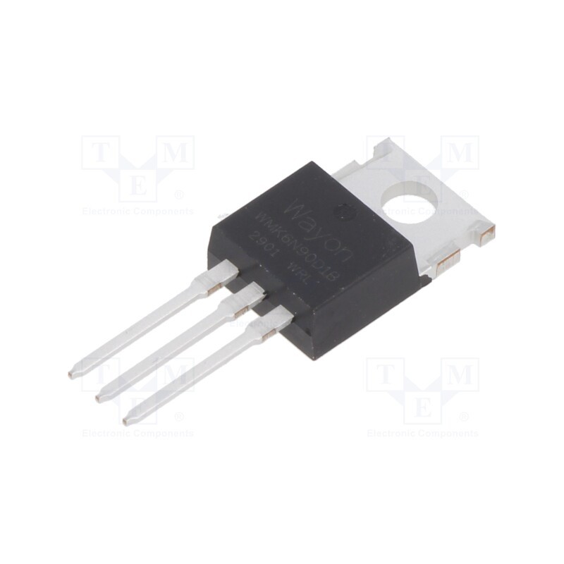 1 pcs x WAYON - WMK6N90D1B - Transistor: N-MOSFET, unipolar, 900V, 6A, TO220-3