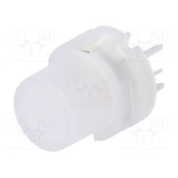 1 pcs x HIGHLY ELECTRIC - KS01-BLV-3 - Switch: keypad, Pos: 2, SPST-NO, 0.01A/35VDC, colourless, LED, green