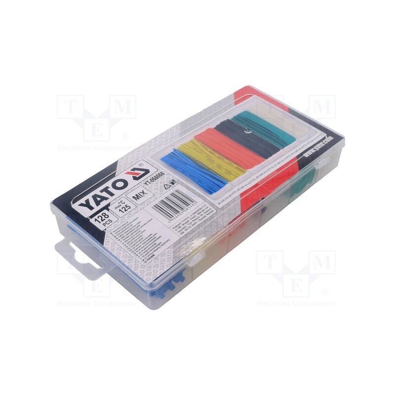 1 pcg x YATO - YT-068668 - Set of heat shrink sleeves, 128pcs.