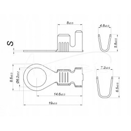 Eyelet tip m6 0 6 round