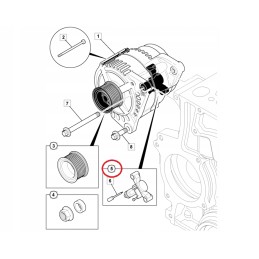 Alternator regulator jcb 3cx with 2 screws 714 40313