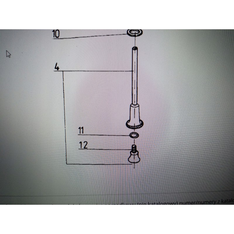 Fuel filter bottom cap mf 3 7111604