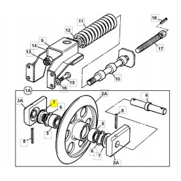 JCB Corteco tension wheel seal
