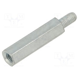 5 pcs x BM GROUP - QSMS030M5 - Screwed spacer sleeve, 30mm, Int.thread: M5, Ext.thread: M5