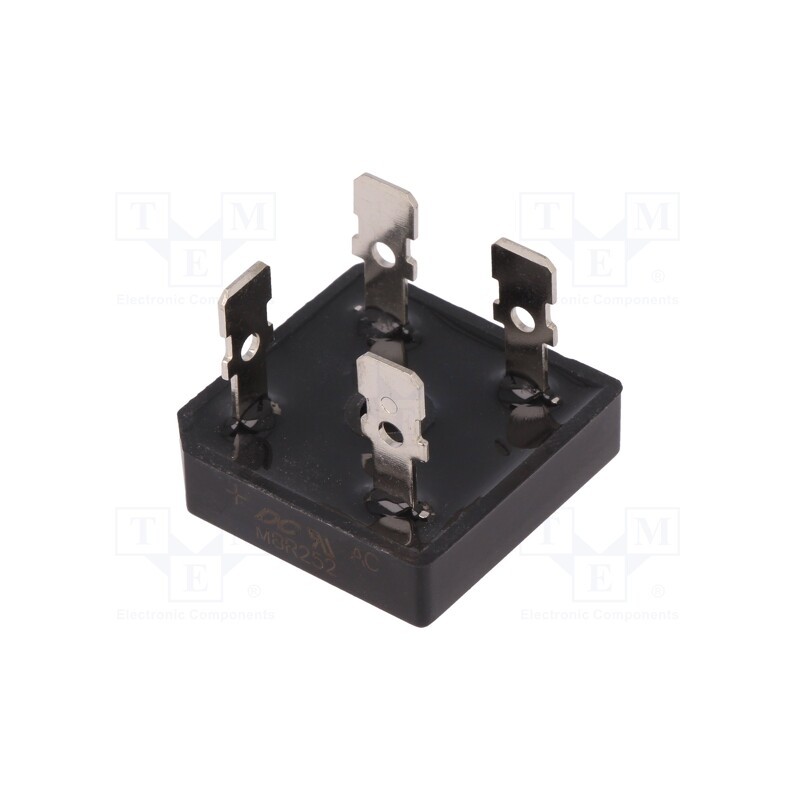 1 pcs x DC COMPONENTS - MBR252 - Bridge rectifier: single-phase, Urmax: 200V, If: 25A, Ifsm: 400A