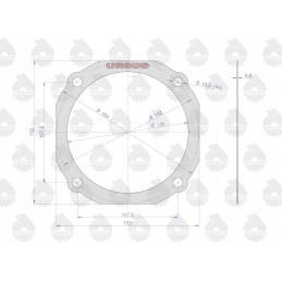 Cover gasket polosi krazelite 0 8mm zetor ory