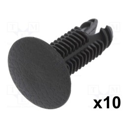 1 pcg x ROMIX - 10404 - Trim clip, 10pcs, Alfa Romeo, L: 26.8mm, polyamide, black, push-in