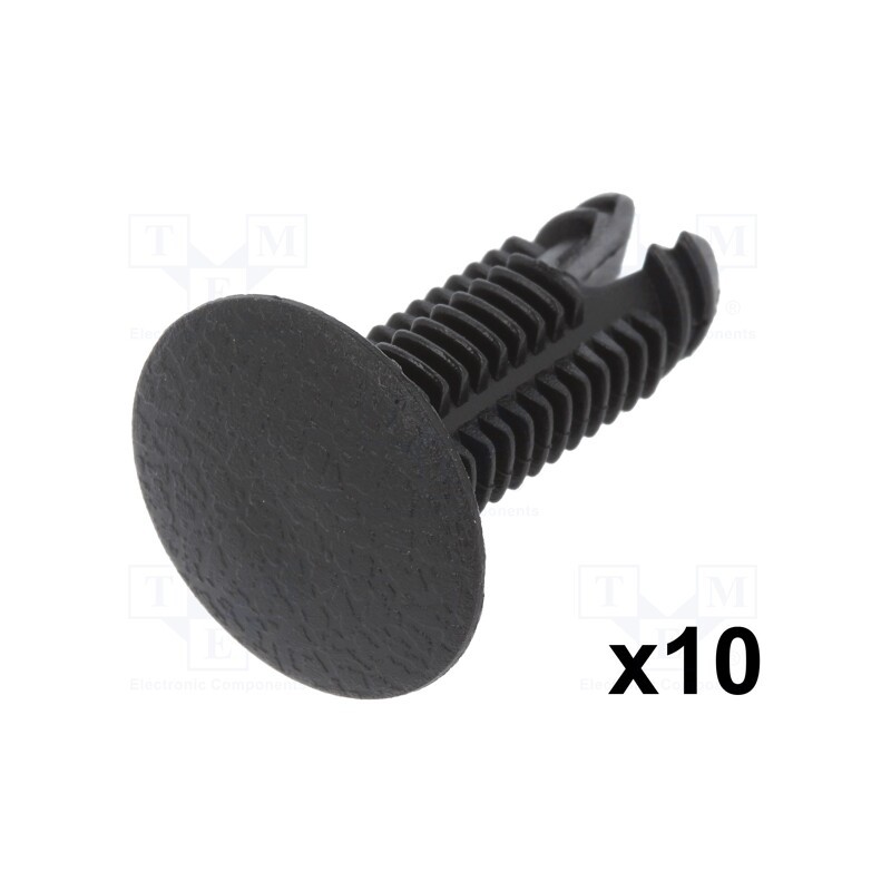 1 pcg x ROMIX - 10404 - Trim clip, 10pcs, Alfa Romeo, L: 26.8mm, polyamide, black, push-in