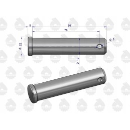 Central link pin mf3 mf4 893567m1