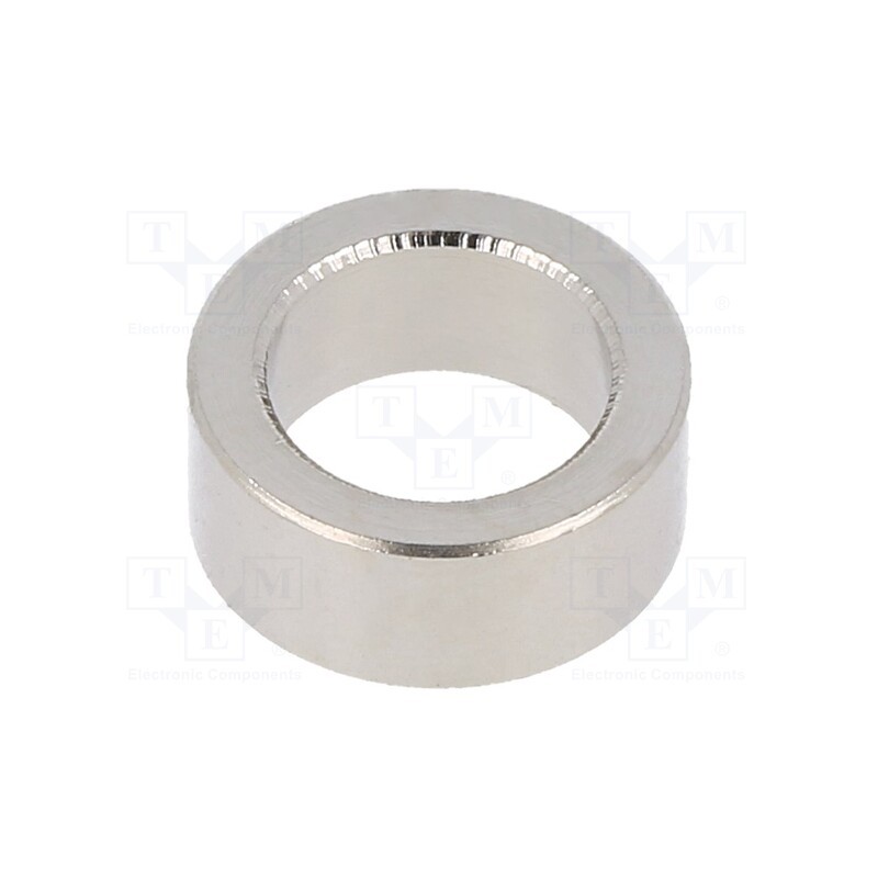 5 pcs x DREMEC - 3112/8,2X05 - Spacer sleeve, 5mm, cylindrical, brass, nickel, Out.diam: 12mm