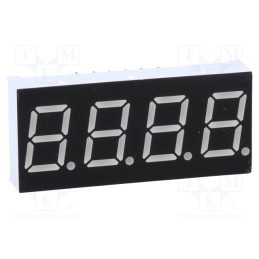 1 pcs x WENRUN - LFD039BUE-102A-01 - Display: LED, 7-segment, 9.91mm, 0.39', No.char: 4, red, 5.6mcd