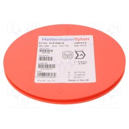250 pcs x HELLERMANNTYTON - 515-03014 - Markers, Marking: A, 4÷9mm, PVC, yellow, -65÷105°C, leaded, HGDC4-9