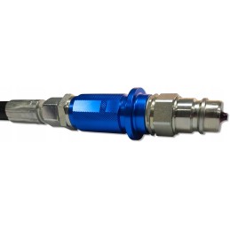 Quick connector euro plug m22 blue handle 1 2