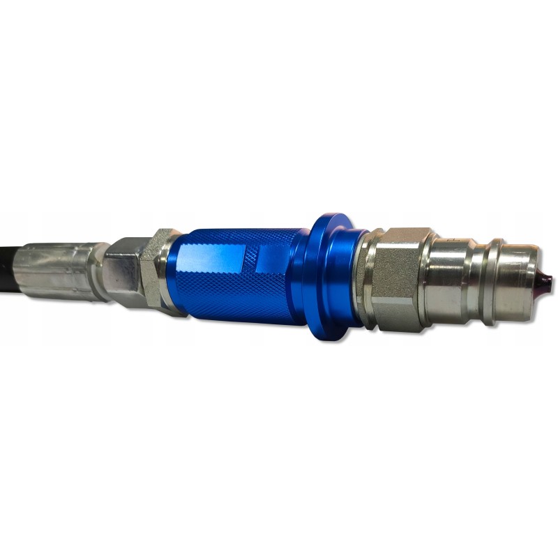 Quick connector euro plug m22 blue handle 1 2