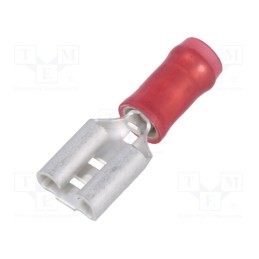 2 pcs x TE Connectivity - 640903-1 - Terminal: flat, 6.3mm, 0.8mm, female, 0.3÷0.9mm2, crimped, tinned