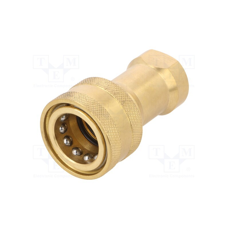 1 pcs x PNEUMAT-246.02 - Quick connection coupling, max.255bar, G 1/4', double-sided