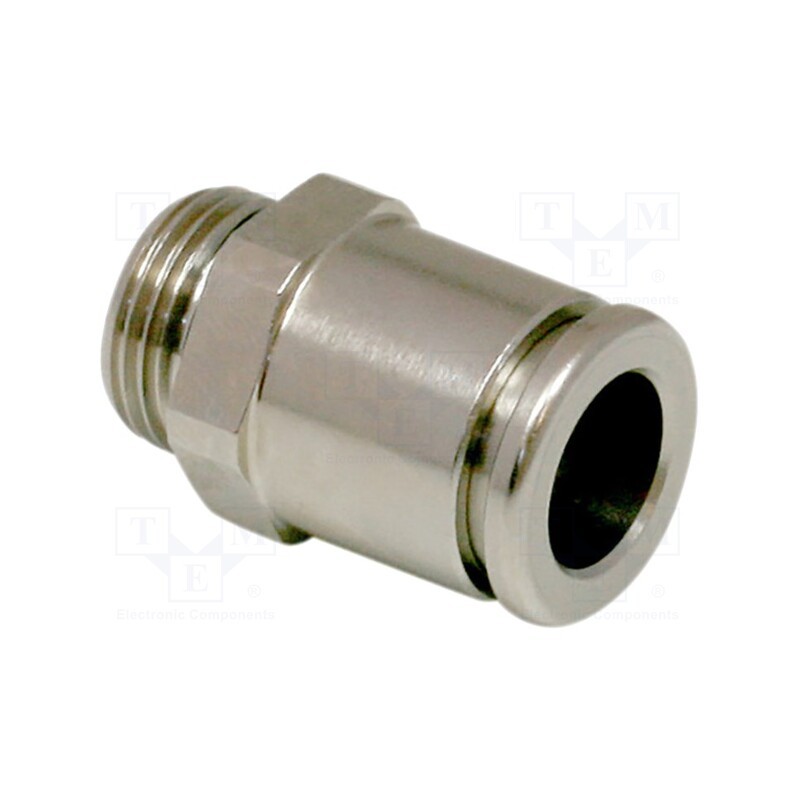 1 pcs x SCHMALZ-STV-GE-G3/8-AG-12 - Straight push-in fitting, G3/8-AG, -20÷80°C, 12mm, STV-GE