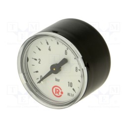 1 pcs x PNEUMAT-110.46 - Manometer, 0÷10bar, 40mm, non-aggressive liquids,inert gases