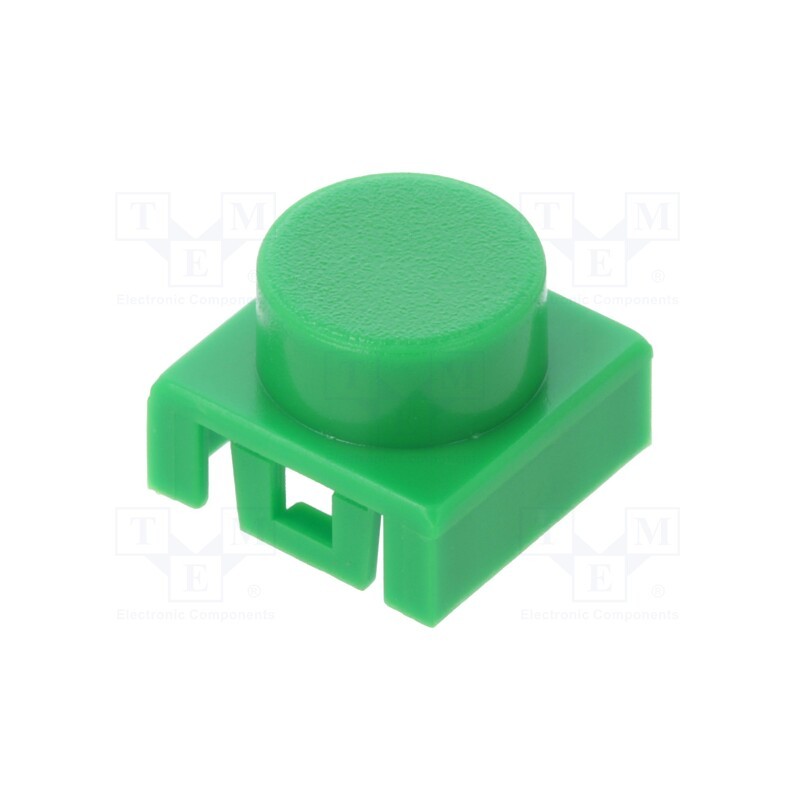 5 pcs x C&K - BTN K02 50 - Button, green, KSA,KSL