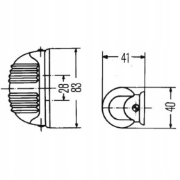 Turn signal lamp hella 2ba001227211
