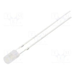 1 pcs x OPTOSUPPLY - OSW5DK3HE2B - LED, 3mm, white cold, 1120÷1560mcd, 140°, Front: flat, 2.7÷3.4V