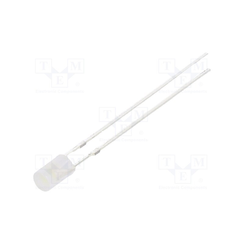 1 pcs x OPTOSUPPLY - OSW5DK3HE2B - LED, 3mm, white cold, 1120÷1560mcd, 140°, Front: flat, 2.7÷3.4V