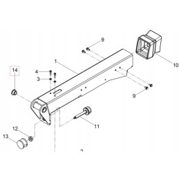 Drawbar sleeve bpu dpu wacker neuson