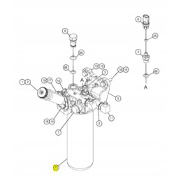 Fuel filter cat wheeled crawler excavator