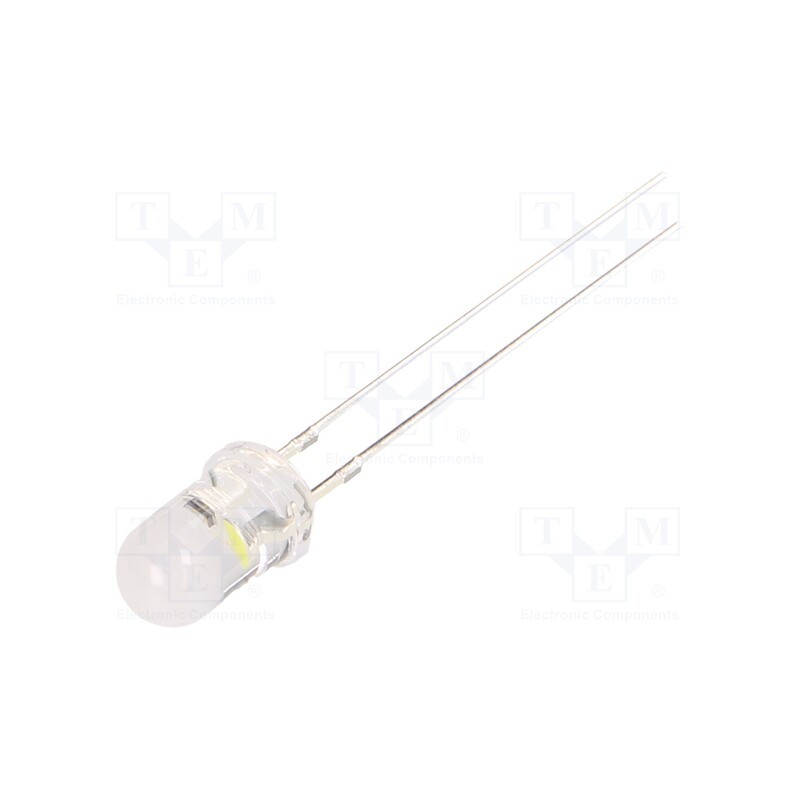 1 pcs x OPTOSUPPLY - OS5WDK51A5A - LED, 5mm, white cold, candle light effect,blinking, 4200÷5800mcd