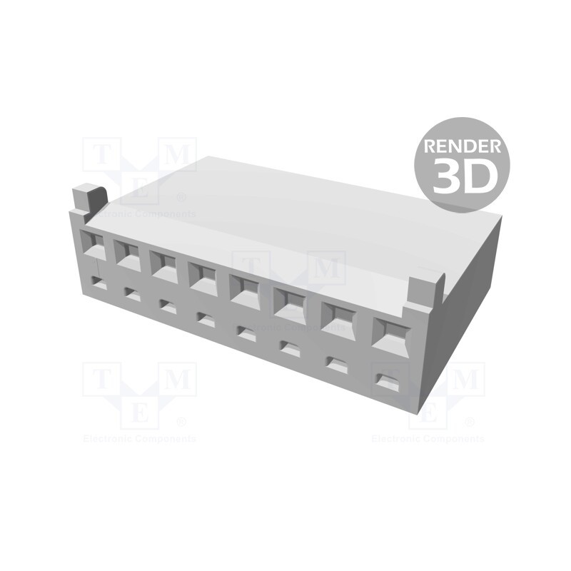 2 pcs x TE Connectivity - 1375820-8 - Plug, wire-board, female, CST-100, 2.54mm, PIN: 8, for cable